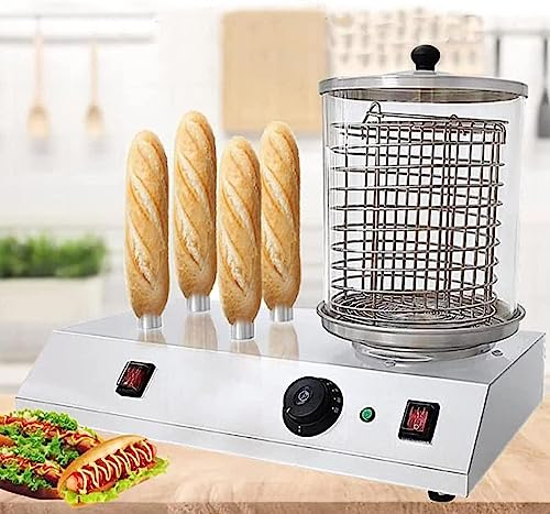 Hot Dog Maker Machine À Cuire Les Saucisses, Cuiseur À Vapeur Hotdog, avec Tige Chauffante en Aluminium, for Saucisses De Petit-déjeuner, Rouleaux D'œufs Commerciaux Et Ménagers (Color : B)