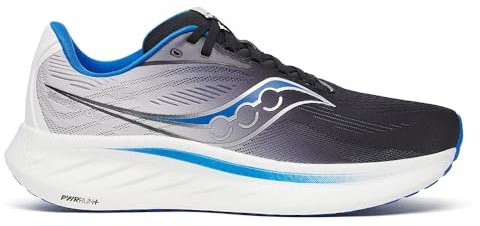 Saucony Ride 18 Men's Running Shoes, Black/Skydiver - 9.5 UK