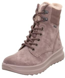 Legero Stivali da neve Gore-tex da donna con calda imbottitura, Dark Clay Rosa 5570, 39 EU
