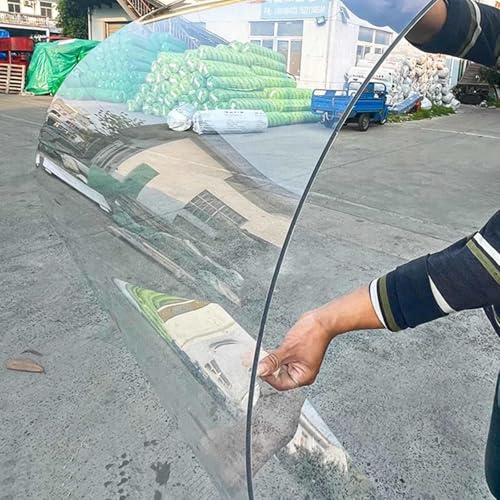 Transparent polykarbonatpanel plast takplåt, 1 mm tjockt UV-beständigt daggljuspanel, klar akrylglasplåt, växthus takbytepaneler, B×L-0,5x1m