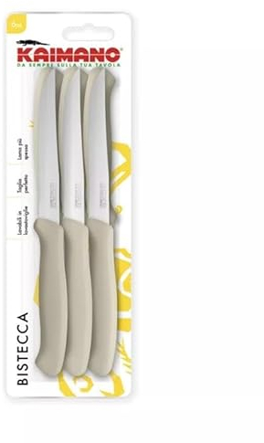 Kaimano Set 6 Coltelli da Tavola Bistecca Italicus Tortora
