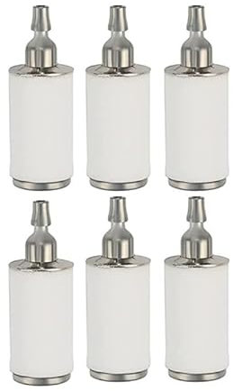 Lot de 6 filtres à carburant pour tronçonneuse à essence, filtre à carburant pour tronçonneuse, coupe-bordure, filtre de réservoir de carburant adapté aux tronçonneuses