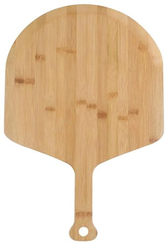 Pizza Buccia da 12 Pollici in bambù Antiaderente Tagliere per Pizza con Manico Lungo Paddle spatola per Pizza Lavabile per Torta di Pane per Pizza, Buccia Pizza 12 Pollici