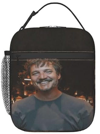EZKYZTLW Pedro Star Pascal Lunchtasche, lässig, leicht, isoliert, geeignet für Männer und Frauen, für die Arbeit, das Büro, Picknick, Reisen und Camping