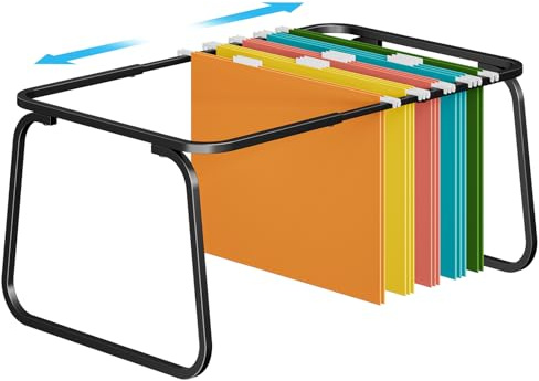 Marbrasse Hanging File Folder Frame,40-63cm.Black