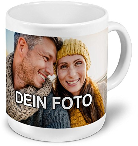 PhotoFancy® - XXL Tasse mit Foto Bedrucken Lassen - Jumbo-Becher Personalisieren - Riesentasse selbst gestalten (XXL [750 ml], weiß)