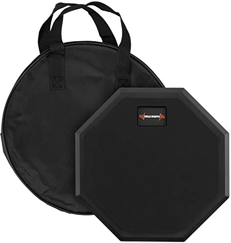 World Rhythm 8 Drum-Übungspad - 8 Inch einseitiges Silent Drum-Pad für Anfänger mit Tragetasche