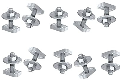 Hammerkopfbefestiger/Hammerkopfschrauben-Set M10 x 30 für Montageschiene 41 zur Gerätebefestigung uvm. für FIX-IT-FOOT, Dämpfungssockel uvm., Menge:10 Stück