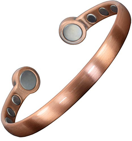 XXL Solid Copper Magnetic Bracelet Men Women Copper Bangle High Power Neodymium Magnets Unisex Adjustable Extra Large-HPCH (Wrists 24-26cm/9.5-10)