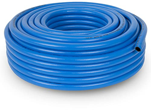 EBERTH Druckluftschlauch Gewebeschlauch Luftschlauch in 40m Länge, Kompressor Schlauch mit 13mm x 19mm Durchmesser (innen x außen) und 20 bar Arbeitsdruck, Druckluft Werkzeug Zubehör ohne Kupplung