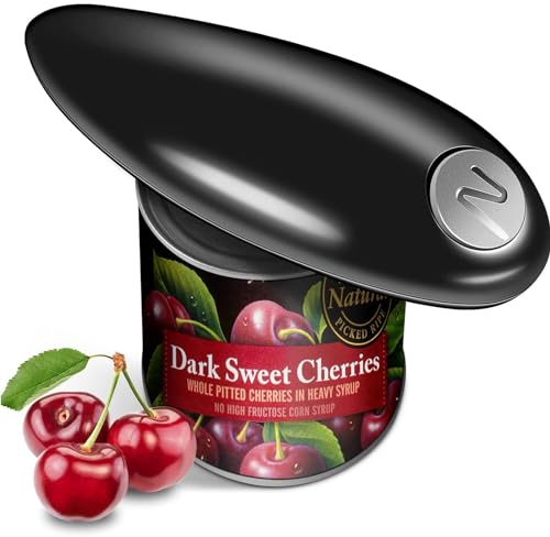 Z-oneMart Electric Can Opener, One Touch Switch Electric Tin Opener Can Openers, Safe to Use and Without Hurting Hands, Electric Tin Openers for Arthritic Hands Can Be Easily Opened for Most Cans