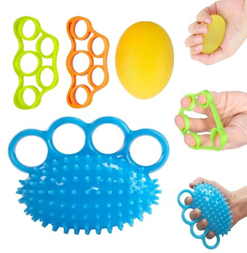 Handübungsbälle, Fingertherapie Squeeze Balls, Finger Stretcher zur Linderung von Handgelenkschmerzen, Karpaltunnel, Handphysikalische Therapie, Stressabbau, ältere Menschen Schlaganfall Erholung,