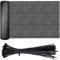 HENG FENG Sichtschutz Zaunblende 1x15m,160 g/m² HDPE Sichtschutz Garten,Schattiernetz Zaun,Windschutz UV-beständig,Reißfest,inkl Kabelbinder-Anthrazit