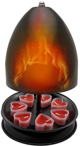 Calentador de luz de té,Horno de luz de té para Calentar | Calentador de radiador y Calentador de habitación con Velas candelita,Portavelas de té y Acogedor y portavelas para oficinas, dormitori