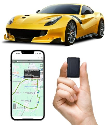 4G20 Mini GPS Tracker for Vehicles No Monthly Fee, Portable Real Time GPS Tracking Devices Hidden, 4G SIM and Data Included, Magnetic Location Tracker, Trip History, GeoFence, Speeding Alerts