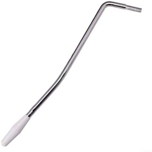 Bras de trémolo pour guitare électrique 5 mm pour barre Whammy, compatible avec guitare Stratocaster, levier à secouer en métal avec pointe noire ou blanche, blanc