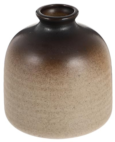 HINTRMENT Ceramic Flower Container Mini Hydroponic Vase Simple Style Decorative Flower Vase for Home Décor Desktop Planting Accessories