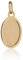 NKlaus Medallion Oval schlicht Rohling DIY Anhänger Anhänger Gravur Medaille 333 Gelb Gold 8 Karat personalisierbar 13196