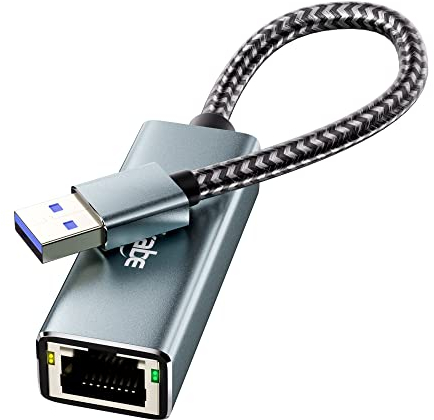fairikabe - Adattatore di rete USB 3.0 a RJ45 Gigabit NIC adattatore di rete, adattatore USB per computer portatile, Nintendo Switch, PC, MacOS, Linux, Windows
