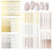 Cozlly 8 Blatt Nagelsticker Selbstklebend, Metallic Nagelaufkleber für Gelnägel, Gold Silber Rosegold Nail Art Stickers, Nagel Stickers Streifen Linien Nagel Aufkleber Maniküre Dekoration Nageldesign