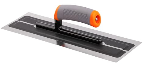 MIVOS Premium Lisciatore in Acciaio inossidabile di Alta Qualità 360x110mm - Lisciatore Professionale a Disco - Utensile per Cartongesso - Impugnatura Ergonomica e Antiscivolo - MADE IN EU