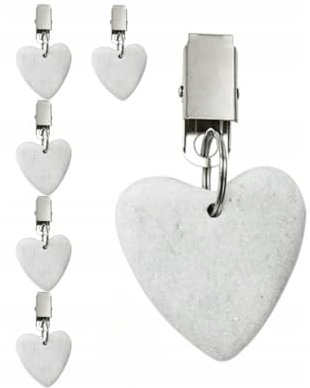 V-PREMIUM SOLUTION - Steine zum Bemalen Stern Herz - Garten Kieselsteine - Flache Dekosteine - Malsteine - Kiesel für Gartendeko - Gartensteine - Bastelsteine (Herz, 5 Stück)