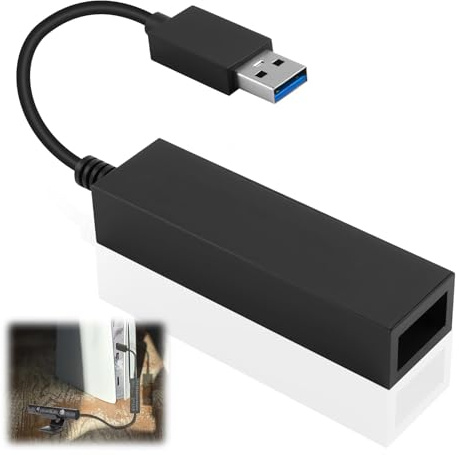 Hemlosk Camera Adattatore per PS5 VR, Adattatore Fotocamera per PS4 PSVR USB 3.0, Camera Convertitore Playstation 4 5 per L'utilizzo di Playstation PSVR, Compatibile con PS5 Console