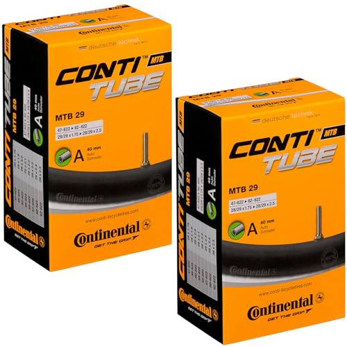 Continental 29 x 1.75-2.5 Mountain Bike Inner Tubes with 40mm Schrader Valve (Pair)