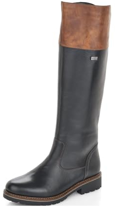 Remonte Damen R6581-bootie Stiefelette, Schwarz Black Brown 02, 40 EU Weit