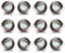LAMPAOUS Led Einbaustrahler Dimmbar 230V Flach Spots Neutralweiss 12er-Set Aluminium Einbauleuchten mit 5 Watt 400lm Led Keramik Modul Einbauspots Deckenspots Deckenleuchte 35mm Einbautiefe Schwenkbar