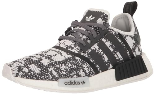adidas Damen NMD_r1 Sneaker, Grau/Weiß/Carbon, 42 EU