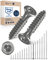 50 viti per legno testa svasata in acciaio inox Torx V2A vite inox 6 x 80 per pannelli truciolari, legno, filettatura parziale, 6 mm, forte 80 mm, lunghezza 50 pezzi in acciaio A2