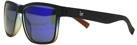 Surf Monkey Gafas de sol hombre y mujer - Polarizadas - Adulto (Negro/Azul)