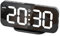 HOMVILLA Sveglia Digitale da Comodino a LED,Sveglia da Comodino con Funzione Snooze,Orologio Digitale con Doppio Programma di allarme,12/24H,2 Porte di Ricarica USB