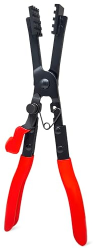 Heavy-duty Straight Hose Clamp Pliers with Locking Device for Quick Removal and Installation of Various Types of Strong and Hard-to-reach Hose Clamps…