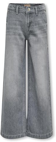 only carmakoma Mädchen Kogcomet Wide Leg DNM Mat624 Noos Weite Jeans, Medium Grey Denim, 146 EU