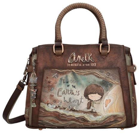 Anekke Bolso Bowling Core - Multi-Compartimento | Gran Capacidad | Bandolera - Medidas: 33/26/12 Cm - Accesorios Y Complementos Mujer