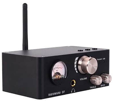 Hi-Fi-förstärkare，Audioförstärkare MA12070 2 * 80W Bluetooth NE5532 VU Meter Digital Audio Power Equalizer Förstärkare