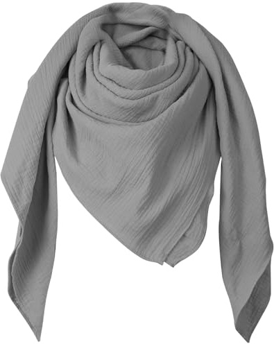 Superora damer bomull halsdukar fyrkantiga mjuka halsdukar och stora vintervarma wrap unisex 135 x 135 cm