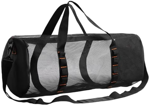 Grande Borsa termica Immersione - Mares Borsa Immersione Con Ruote | Sacchetto a Rete Con Boccaglio | Borsa a Rete XL Forma Cilindro Per Attrezzature Piscina