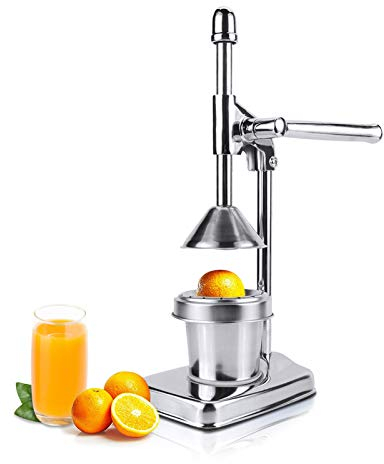 Orange Juicer Manual Fruit Juicer Hand Press Juicer Squeezer Stainless Steel Lemon Juicer Fruit Squeezer Professional Manual Juicer for Kitchen Bar