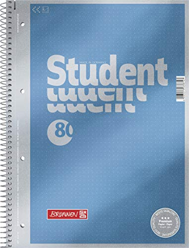 BRUNNEN 5 x Sonderedition Collegeblock DOT•TORE punktkariert A4, 80Blatt dotted 90g/m²