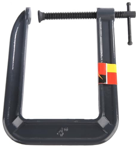 Dioche C Clamp, Deep Throat G Clamp, Heavy Duty G Type Woodworking C Clamp DIY Carpentry Clamping Device(100,185mm)