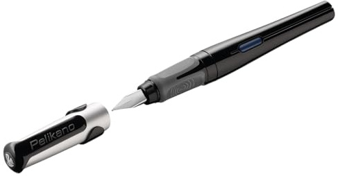 Pelikan Pelikano 824484 Fountain Pen for Left-Handed Users, Black, Nib L