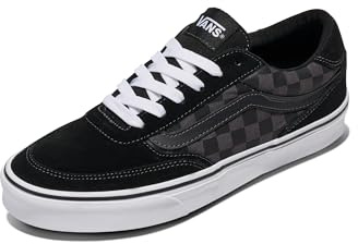 Vans Hombre Brooklyn LS Zapatilla Checkerboard Black and Asphalt 48 EU