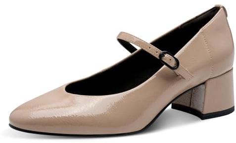 Tamaris Pump da Donna con Cinturino 1-22312-43 Pumps, Tortora, 38 EU, Talpa, 38 EU