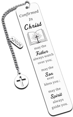 Confirmation Gifts for Teen Girls Confirmation Gifts for Teenage Boys Baptism Gift for Men Women Easter Basket Stuffer for Kids Confirmed Bookmark 2026 Faith Based Gift Confirmed in Christ Christmas