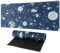 GmeDhc Schreibtischunterlage Kinder, Sonnensystem Universum Schreibunterlage Kinder Abwischbar, 30 * 80cm Schreibtischunterlage aus Gummi, für Junge Mädchen
