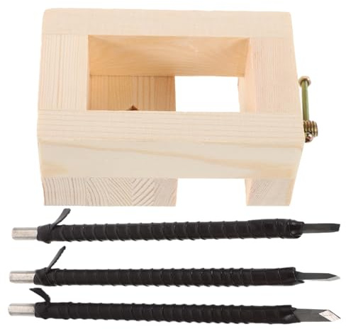 NUOBESTY Kit Di Utensili in Legno Da 8 Pezzi Set Di Strumenti Per Incisione in Acciaio Tungsteno Multifunzionali Per Principianti