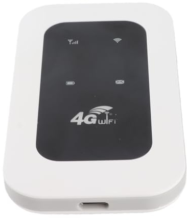 Hotspot WiFi 4G Portatile, Hotspot Mobile per Viaggi di 10 Dispositivi con Slot per Schede SIM, LTE CAT4, velocità di Rete Fino a 300 Mbps, Adatta per i Viaggi, Campeggio